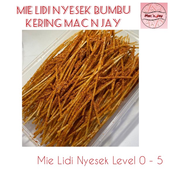 

Mie Lidi Makaroni Mie Lidi Gepeng Kering Mac N Jay BUMBU KERING VARIANT MAC N JAY