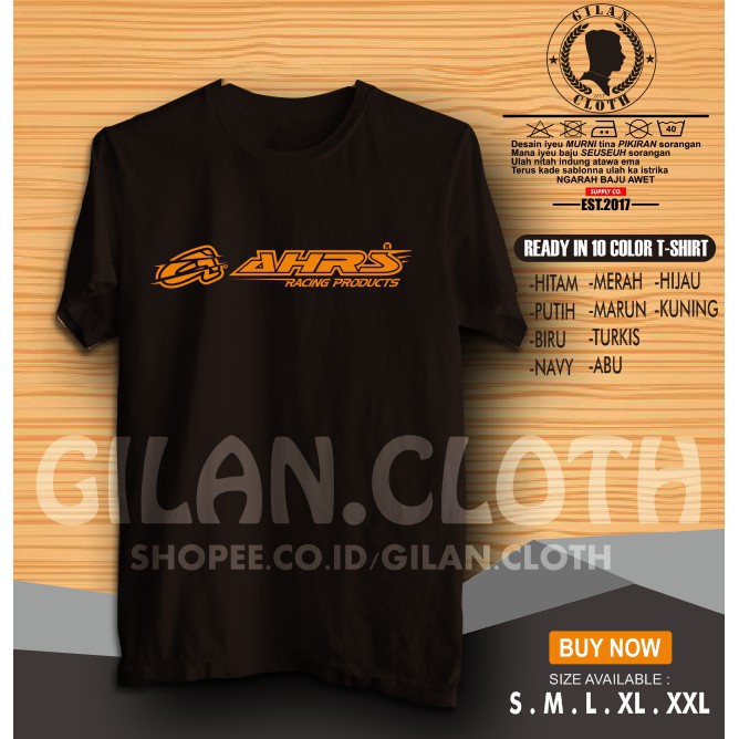 original corner concept  KAOS BAJU MOTOR AHRS RACING PRODUCTS OTOMOTIF - GILAN CLOTH  corner concept