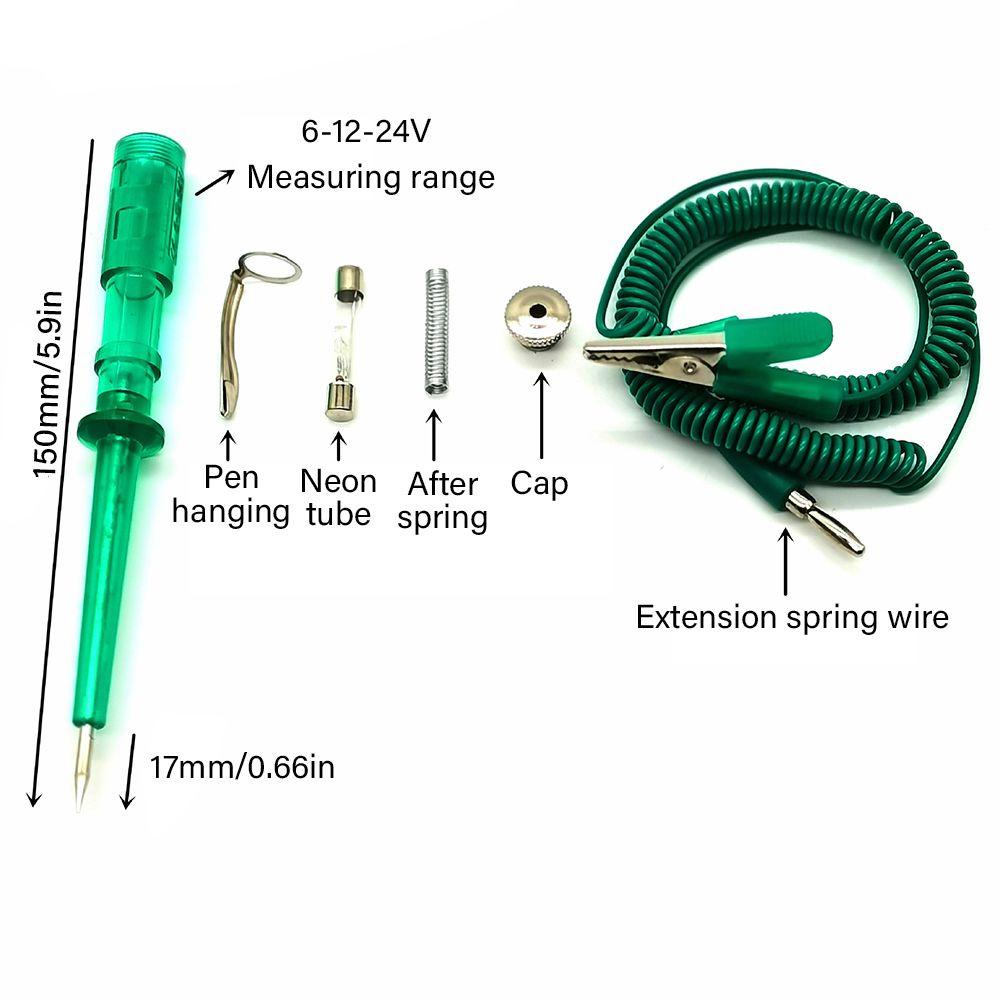 Preva Car Circuit Tester New upgraded Universal Auto Vehicle Gauge Test Tester Tegangan Truk Otomotif