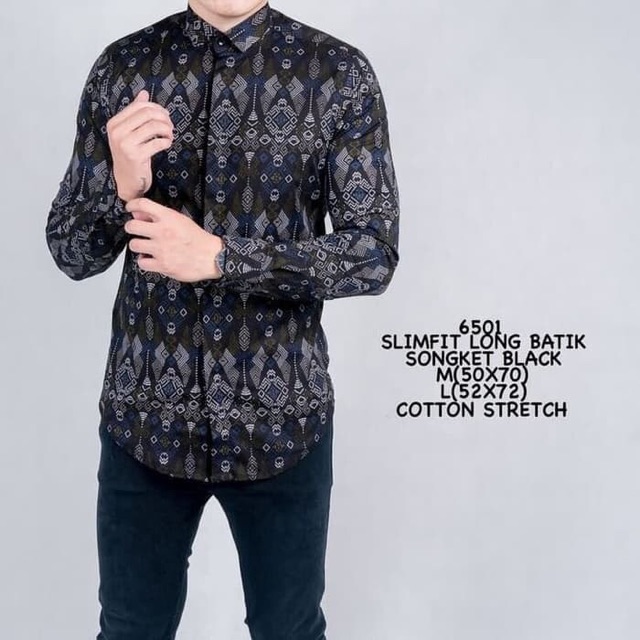 Kemeja Batik Lengan panjang / Baju batik cowok