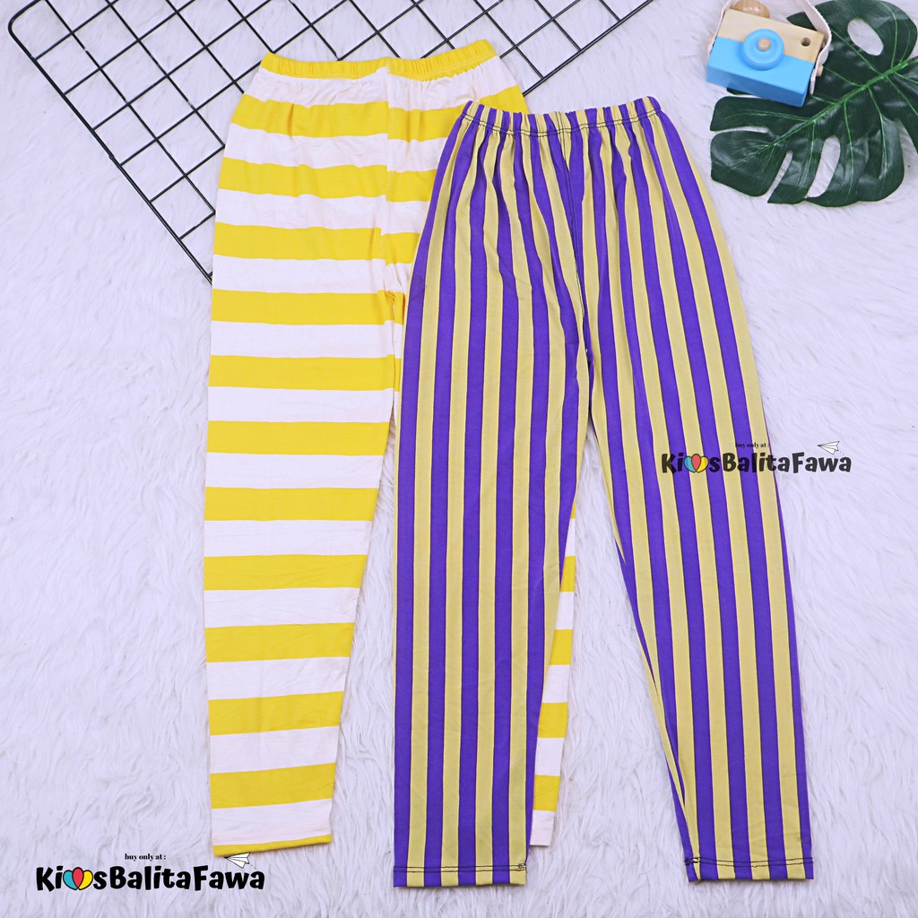 Legging Motif Salur uk 5-7 th // Leging Anak Legging Anak Celana Anak Celana Panjang Anak Kaos Ana