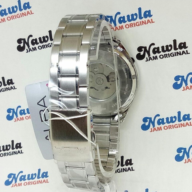 Alba Automatic AL4141X1 Analog Silver Dial - Jam Tangan Pria AL4141