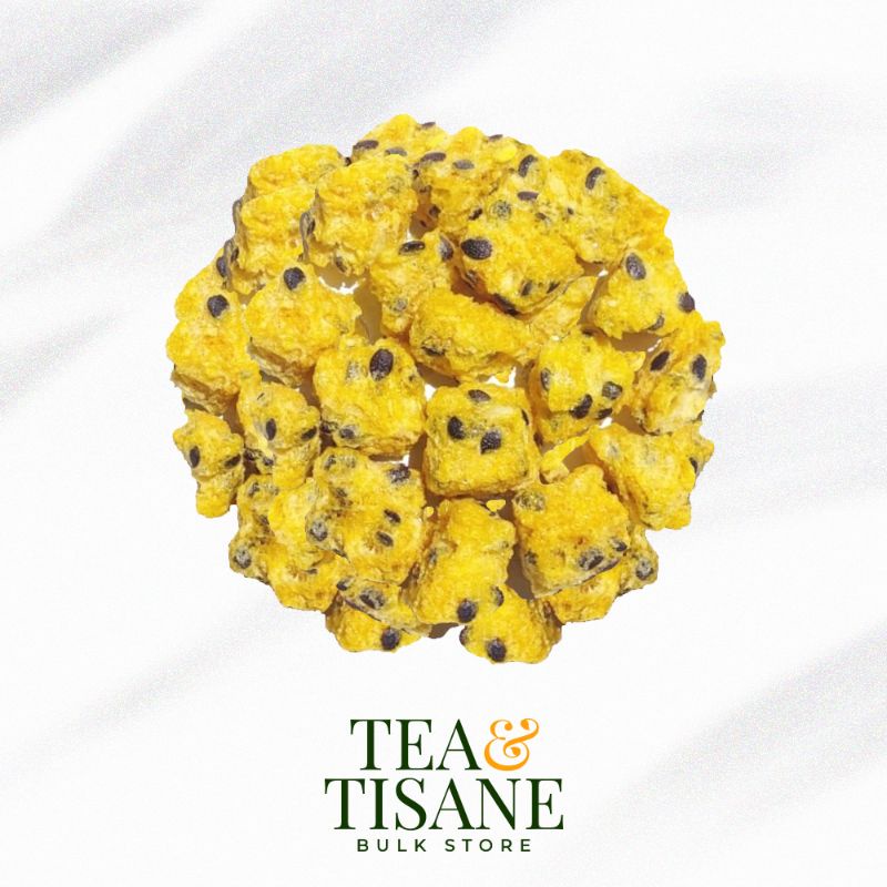 

Buah Markisa Kering Dadu / Freeze Dried Passion Fruit Dice 250 gram