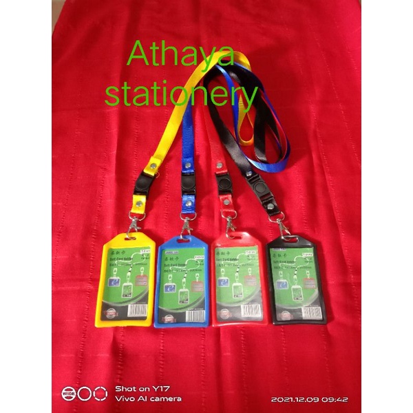

Tali ID card stoper 1, 5 cm+ID card karet silicon T014(1 kartu).