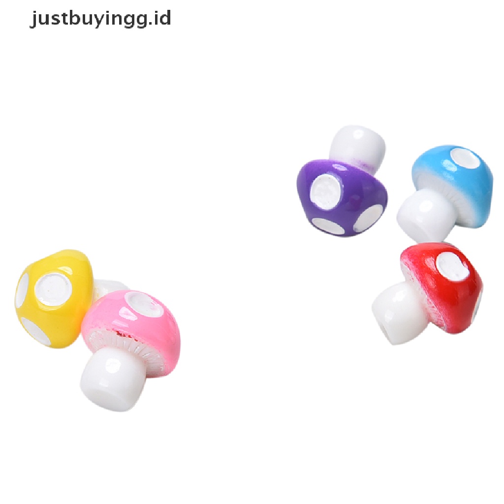 (Justbuyingg.Id) 10 / 20 Pcs Miniatur Jamur Untuk Dekorasi Taman Mini / Rumah Boneka