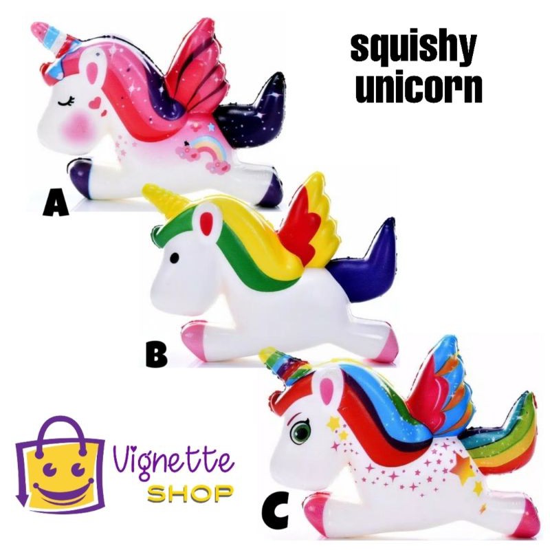 Squishy Unicorn Kuda Poni Terbang | Squisy Squishi Sekuisi Squisi Sekuisi | Mainan Anak Perempuan La