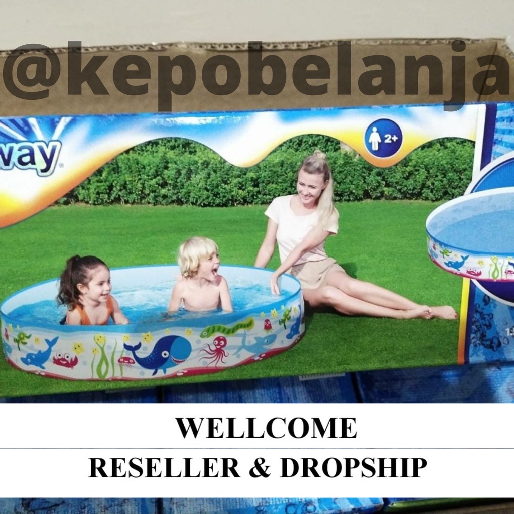 BESTWAY 55029 | Kolam bestway 55029 diameter 152 cm | KOLAM LIPAT BESTWAY 55029 | BESTWAY POOL