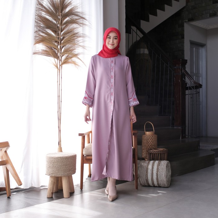 Gamis Wanita Muslim Original | Dress Wanita | Dress Muslim | Baju Muslim Terbaru - Nasa Dress