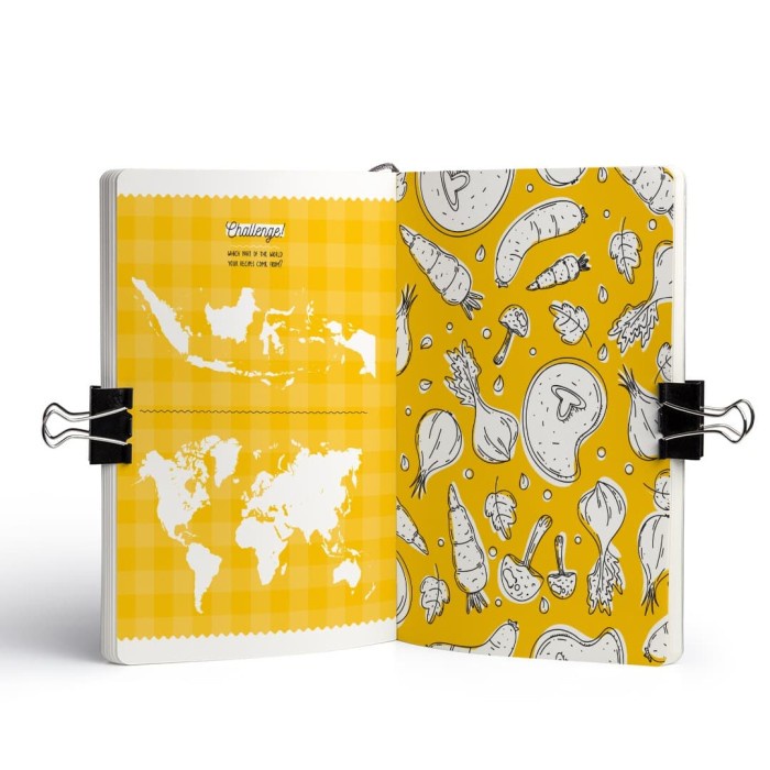 

A5 Recipe Journal Yellow 057