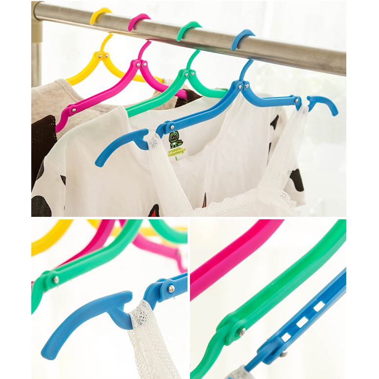 GH-115 Gantungan Baju Traveling / Hanger Lipat Untuk Traveling / Gantungan Baju Lipat Portable