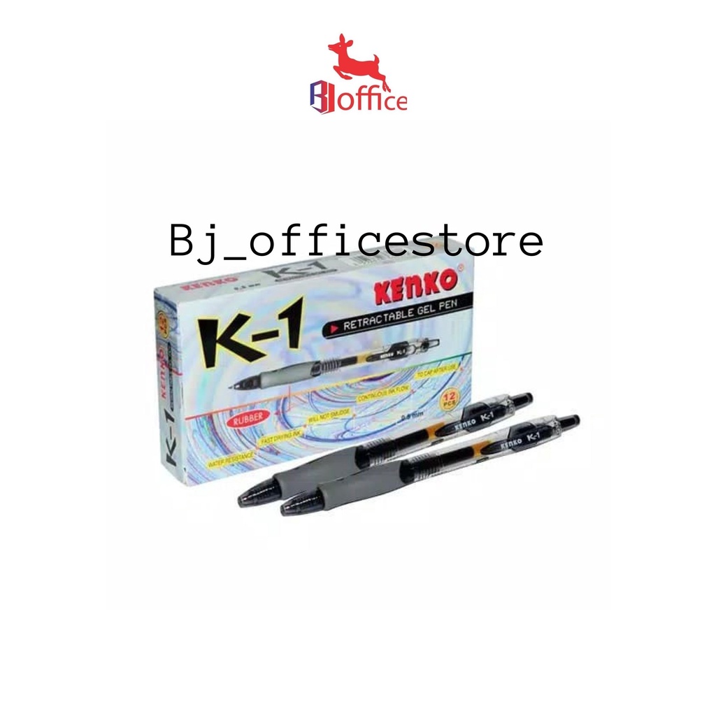 

Gel Pen KENKO K-1 Retractable Hitam Pulpen KENKO K1 / Pulpen Gel Pen KENKO K-1 / Pena Gel Kenko K-1