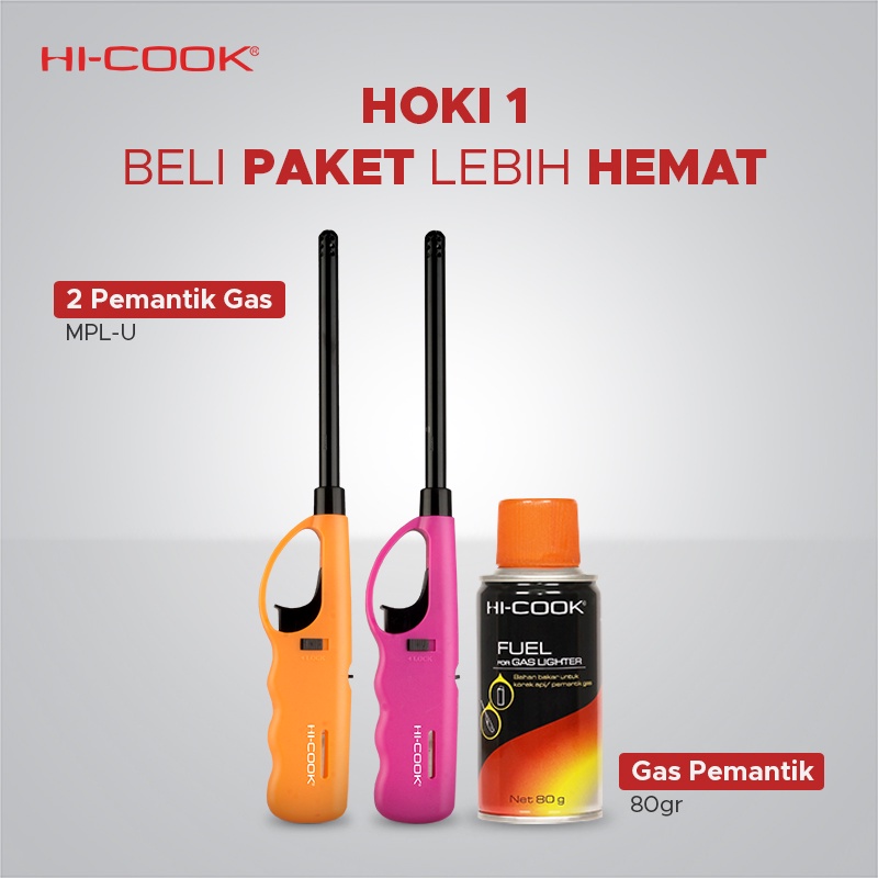 Jual Paket Hoki 1 - Hi-Cook Gas Lighter MPL-U 2 Pc + Gas Pemantik ...