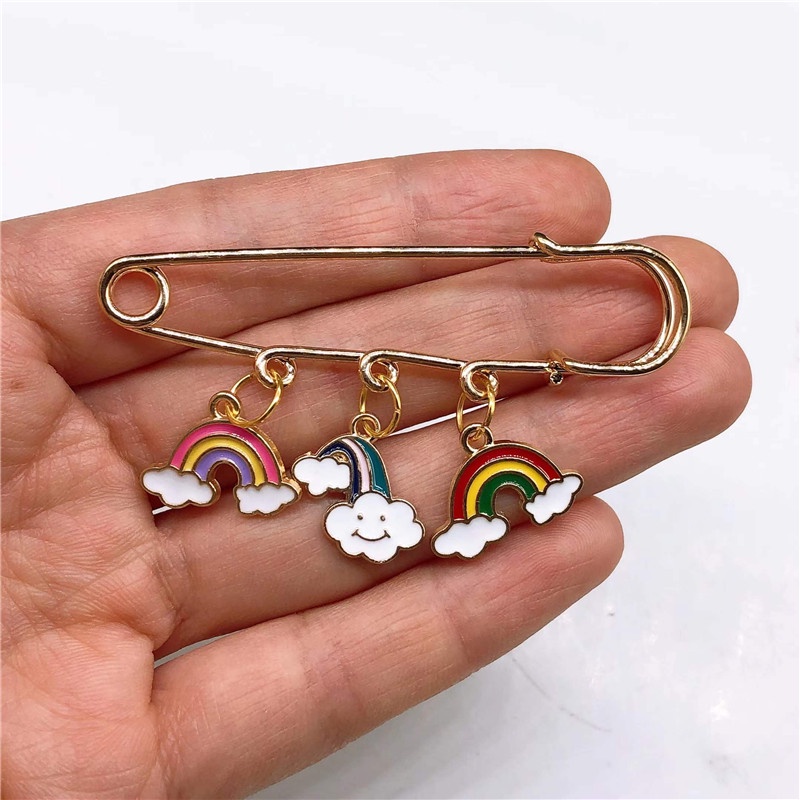 Pin Bros Kosong Dengan 3 Cincin Untuk Membuat Perhiasan DIY