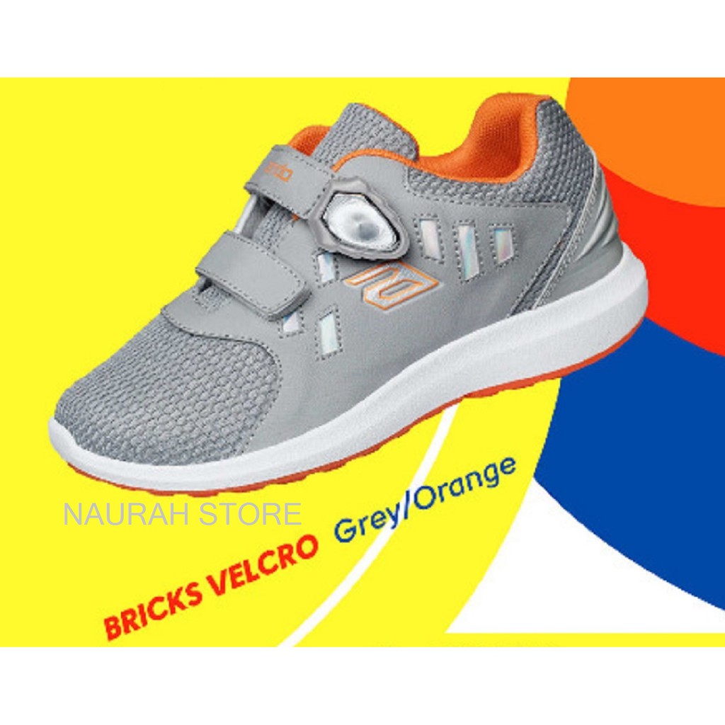 SEPATU ANDO BRICKS MAGNET &amp; VELCRO ORIGINAL MURAH SEPATU ANAK SEKOLAH PAUD TK SD KUALITAS IMPORT