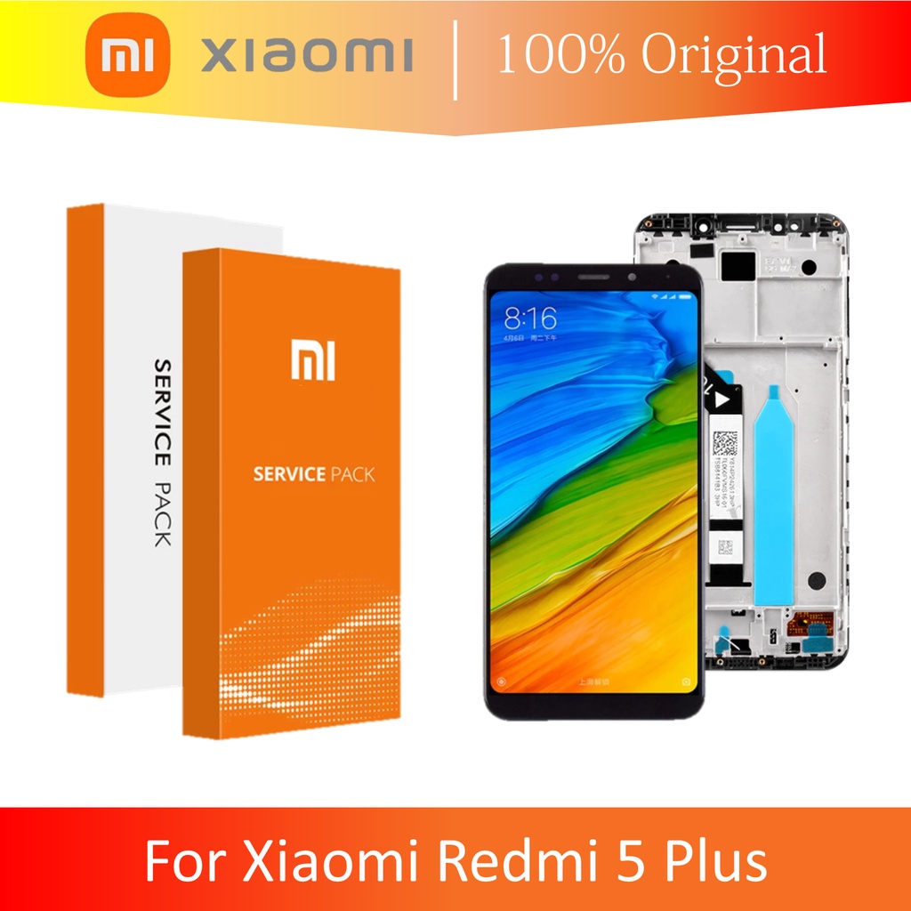 (ORIGINAL 100% XIAOMI) LCD + FRAME XIAOMI REDMI 5+ 5 PLUS