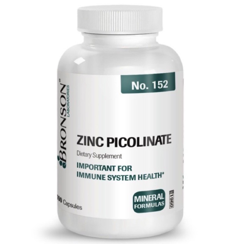 Bronson Zinc Picolinate 30 mg 100 Capsules Zinc Picolinate 30mg 100 Tablets