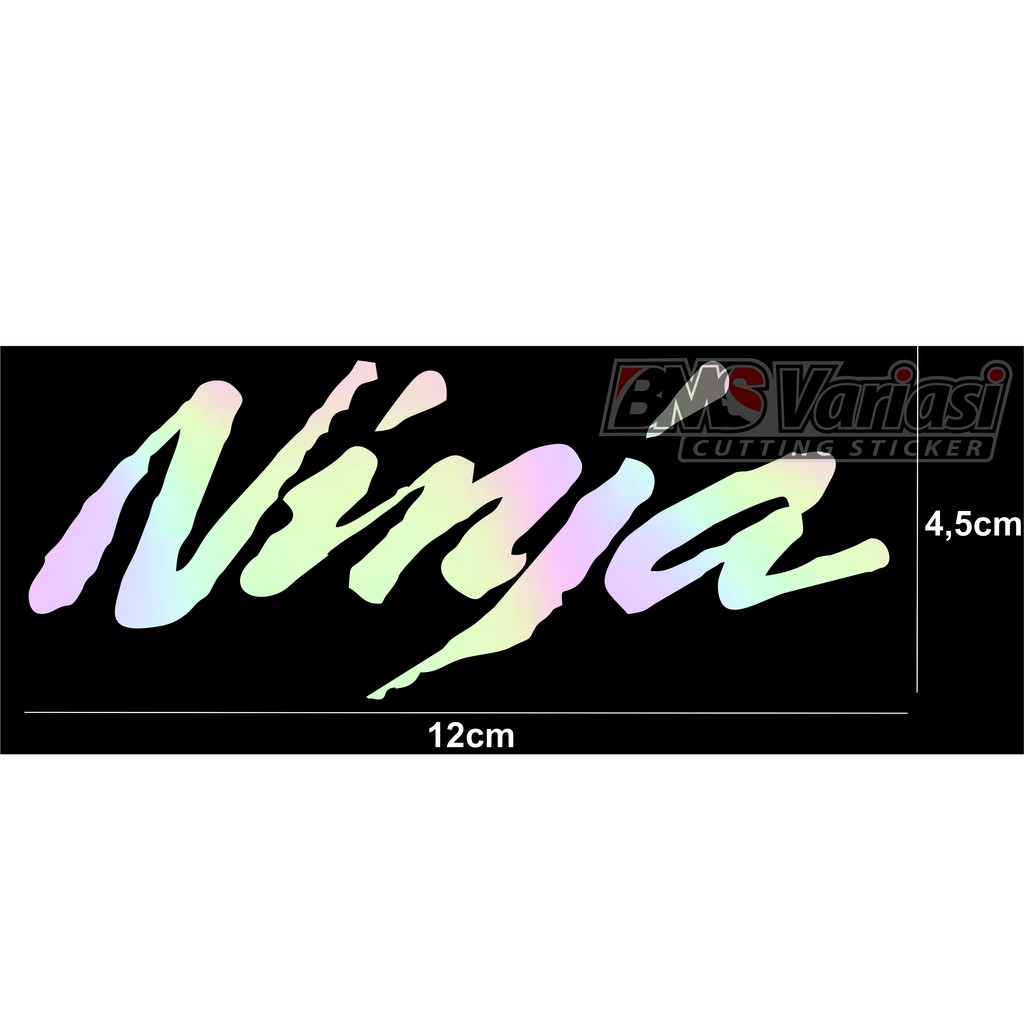 stiker cutting ninja hologram