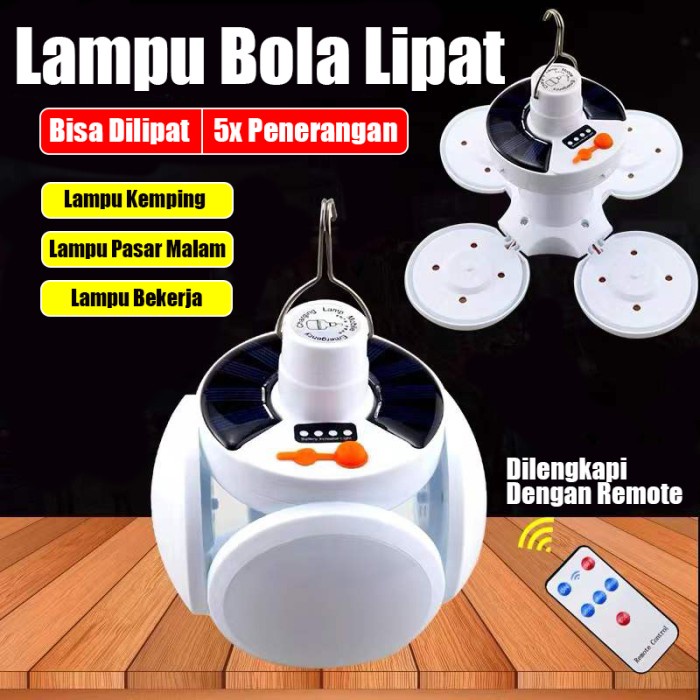 Lampu sepak bola bisa lipat lampu pasar malam Bohlam LED USB charge / Lampu Bohlam Lipat / Lampu Bohlam Lipat Model Bola / Lampu Bohlam Led Football 40w 5in1 / Lampu Bohlam Led Football /Lampu Bohlam Led Model Kipas Angin /40 wat Lampu Bohlam LED Football