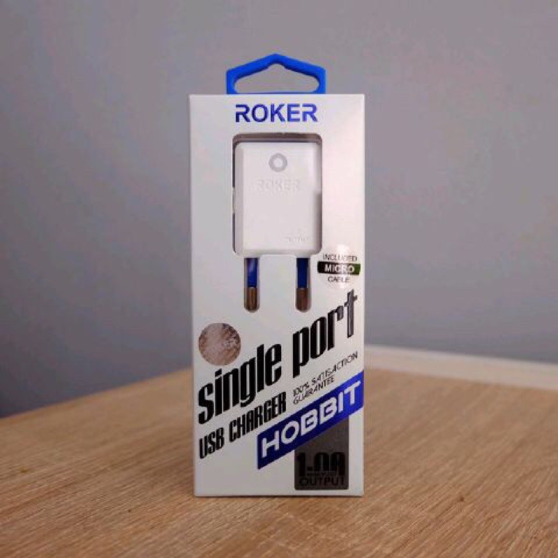 TRAVEL CHARGER ROKER HOBBIT RK-C03 1A V8 MICRO FOR ALL ANDROID