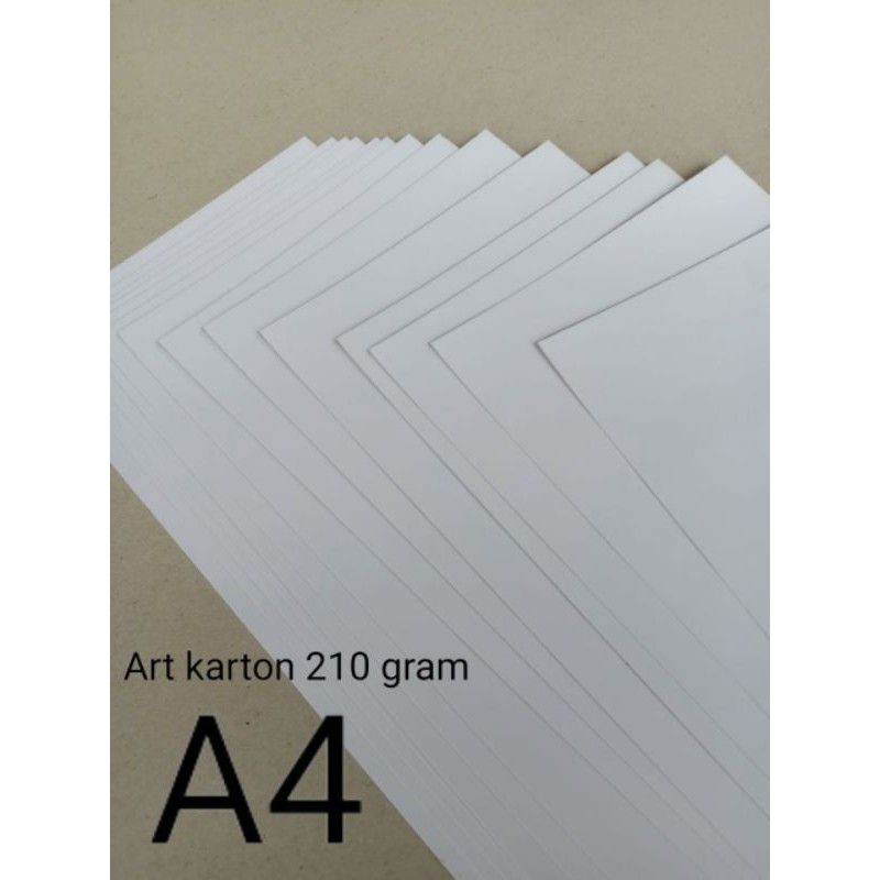 

Kertas Art carton 210 Gsm Uk A4 21cm x 29.7cm (1000 lembar)Khusus Go Send