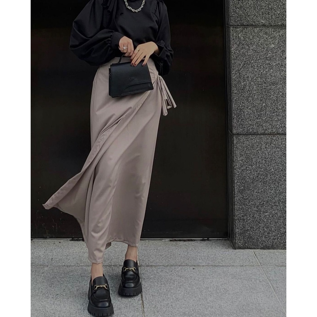 ROK HANNA / HANNA SKIRT BASIC / BUKAN ROK LILIT / KOREAN SKIRT / ROK PANJANG CASUAL / ROK WANITA TERMURAH