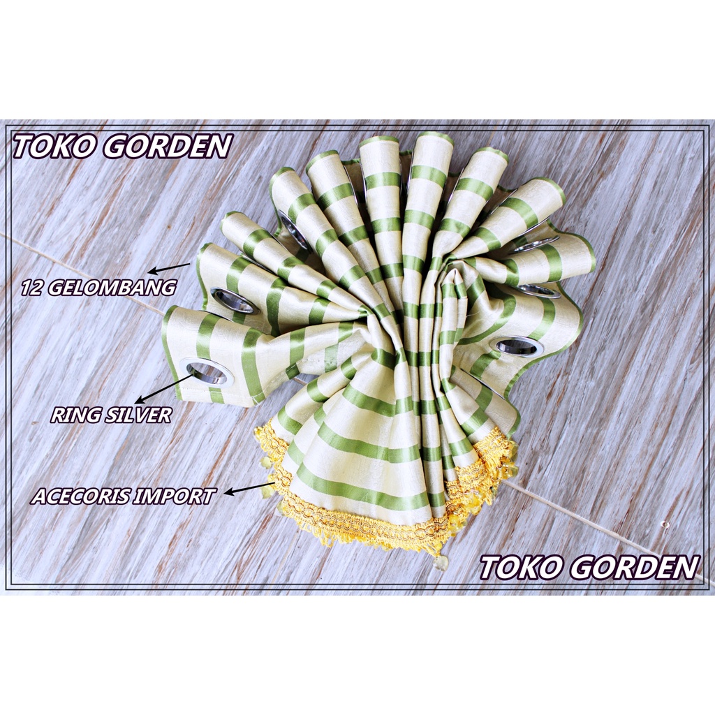 promo hordeng /GORDENG  PONI RUMBAY loster atas pintu ruang tamu lurus BAHAN BLACKOUT IMPORT MODL SM