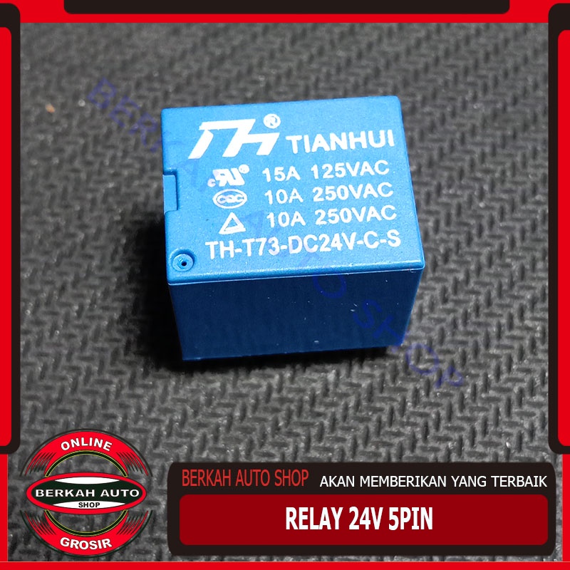 Relay 24V 5 Pin 10A - relay 24volt 5pin 10amper