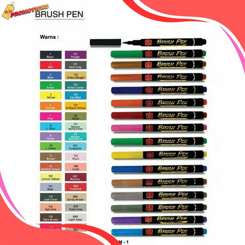 

STOCK TERUPDATE Spidol Kuas Snowman BM1 Brush Pen Marker Harga Satuan