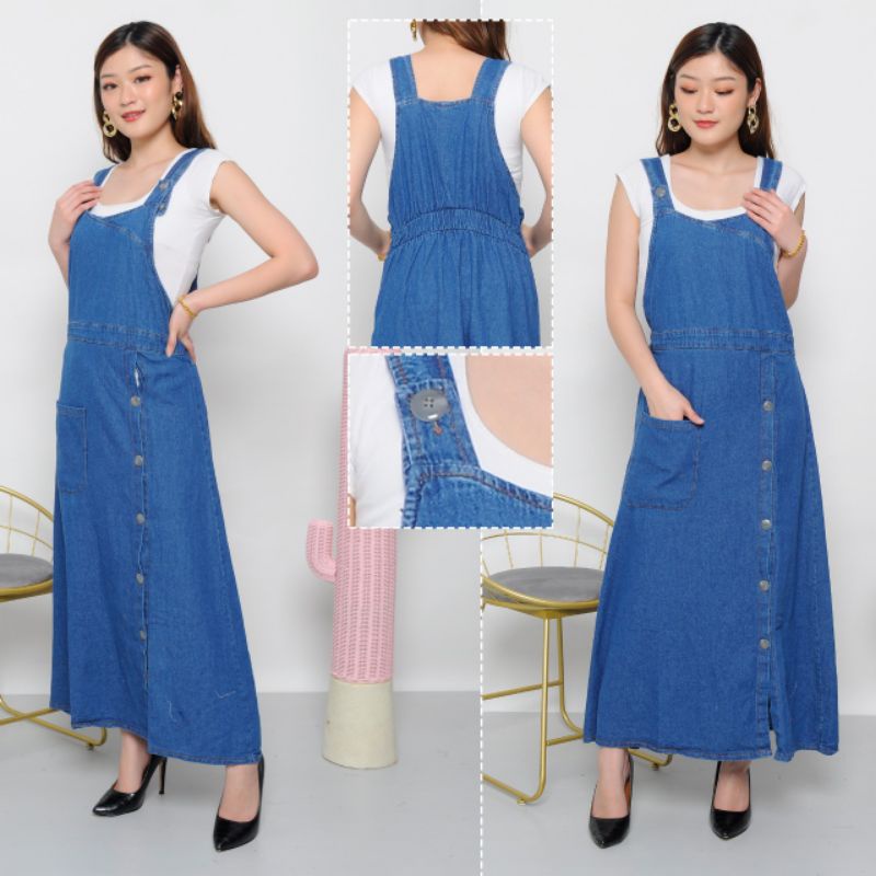 Rok Jeans Panjang Overall