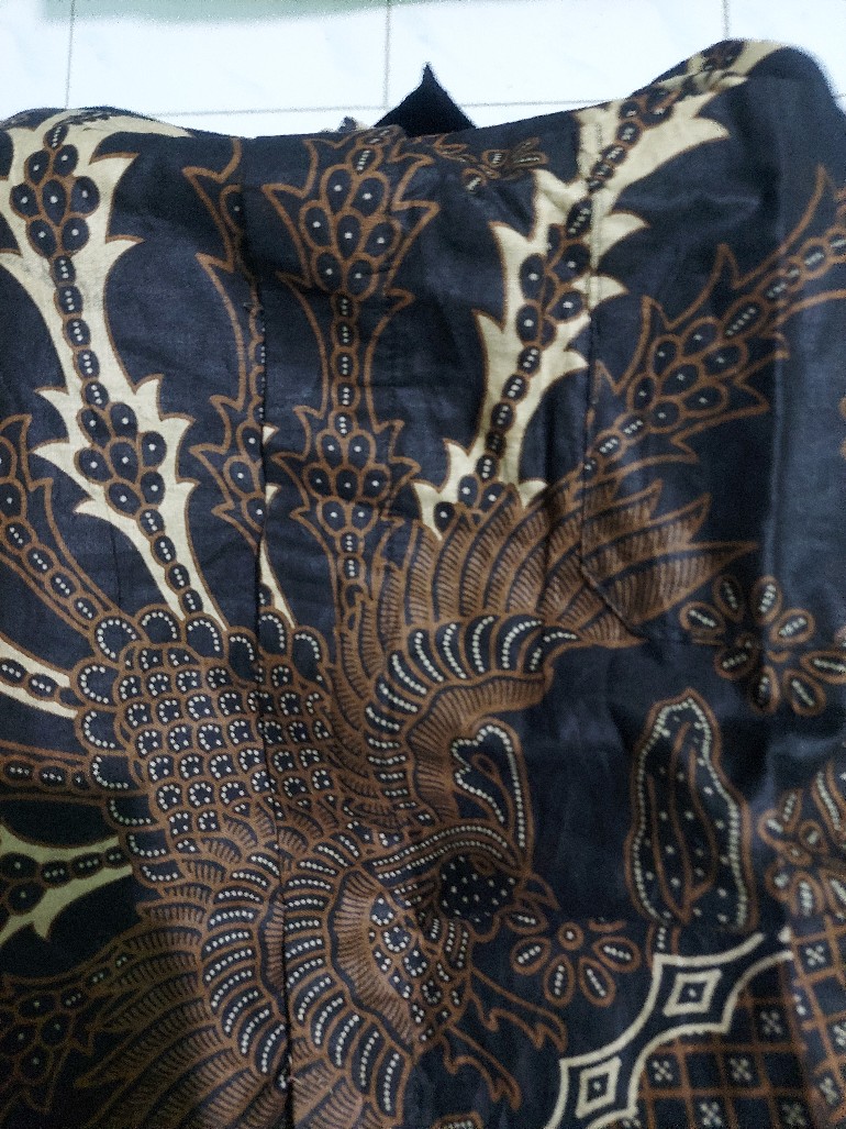 Batik Pria Size M L Xl Xxl  Bswart Batik Hrb026 Kenongo Hem Panjang Padi