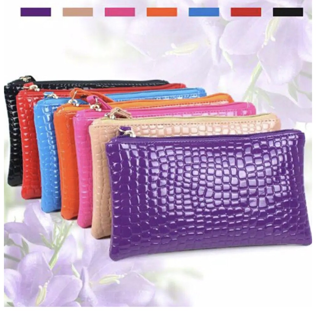  Dompet  Wanita  Pouch Kartu Hp Koin SERBAGUNA Polos Model  