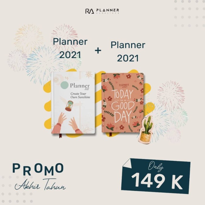 

[RESTOCK] PROMO AKHIR TAHUN PLANNER2021 RA PLANNER 149000 PER 2 PLANNER