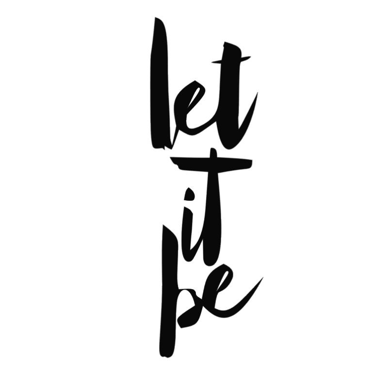 Stiker let it be mantap