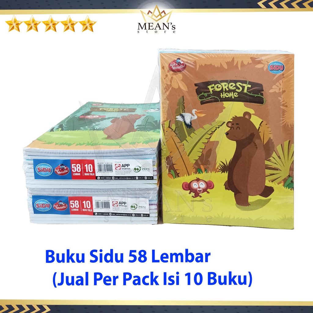 

Buku Tulis Sidu 58 Lembar / Sidu 58 / Buku Tulis 58 Lembar TK SD SMP