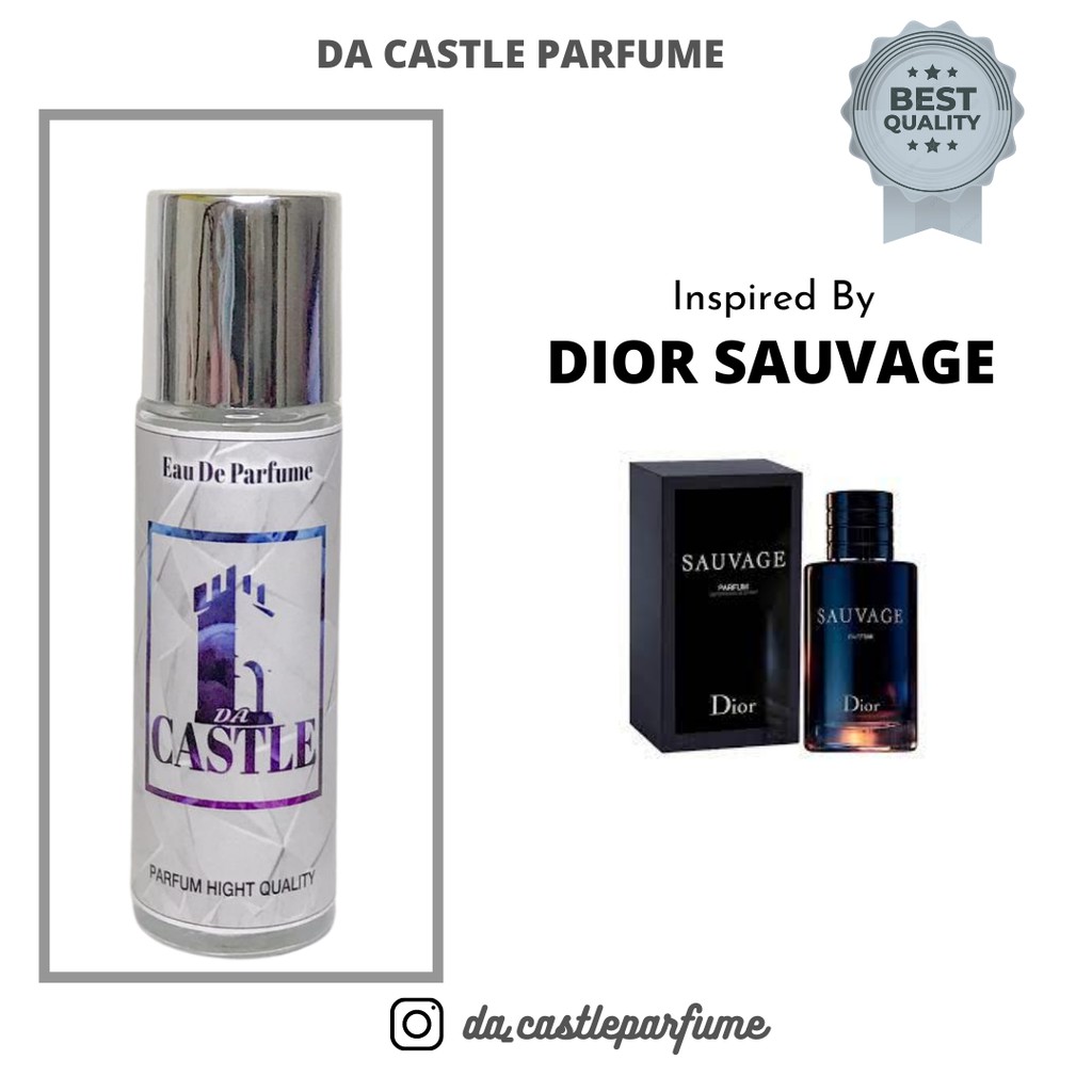 Parfum Pria DIOR SAUVAGE Parfum Pria Terbaik AROMA EMBER Original Tahan Lama BY CASTLE PARFUME