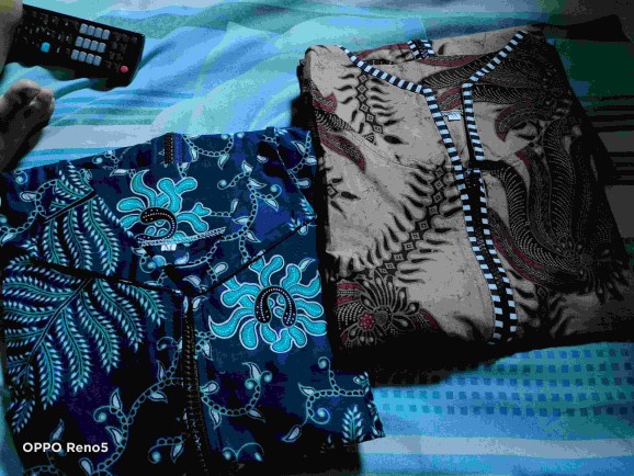 Tey-17 Batik Wanita Asj Sa Hrb026 Kenongo Kemeja Tosca Pendek