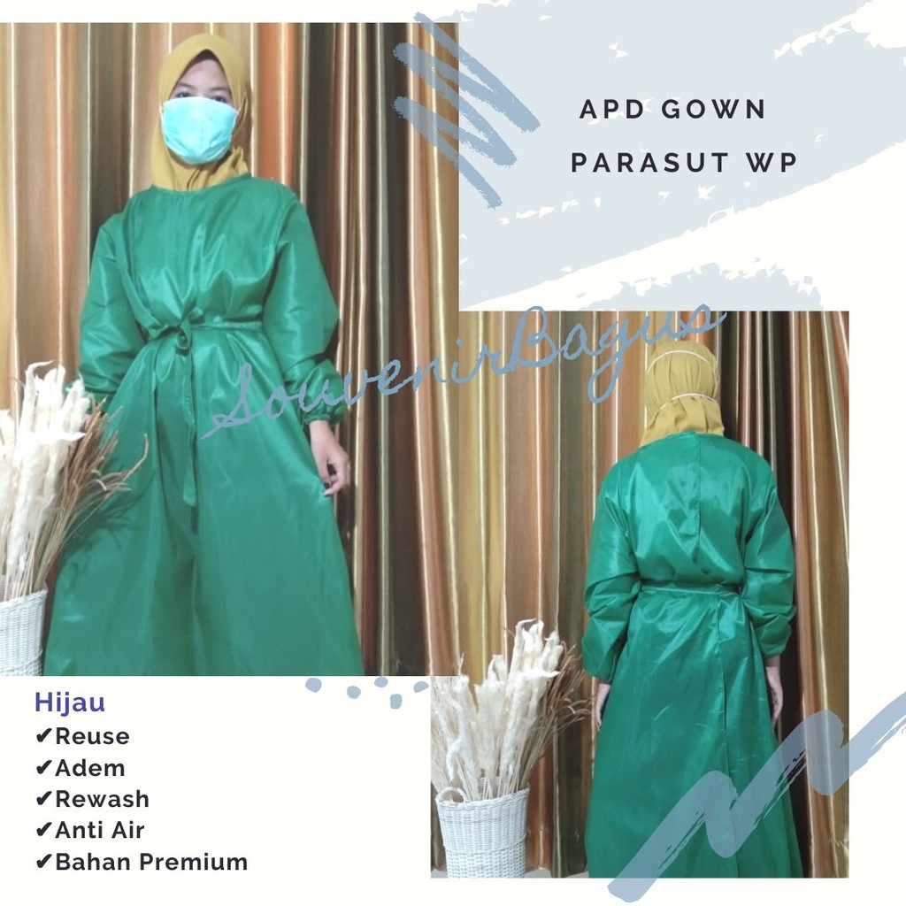 APD GOWN Surgical Gown Medis Operasi Steril Alat Pelindung Diri Taslan Parasut Waterproof TERLARIS