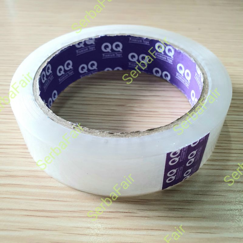 

Lakban QQ Premium Tape 24mm 1inch 72Yard Solasi Murah Ekonomis