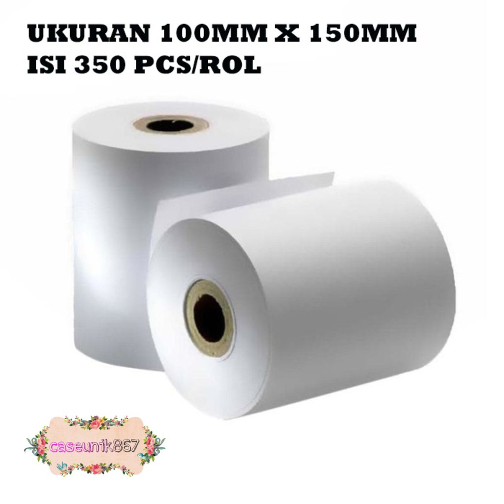 Kertas Label Sticker Direct Thermal A6 10x15cm 100x150mm Barcode Stiker Termal jnt jne shopee CS1547