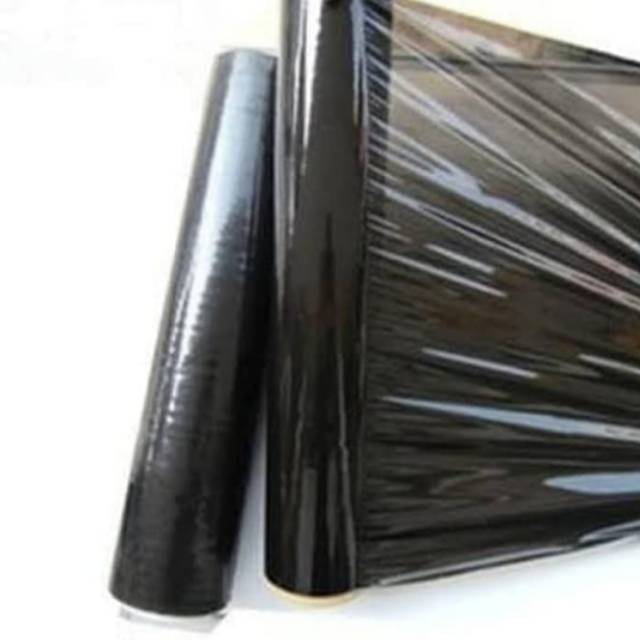 

Plastik Stretch Film HITAM 50cmx300meter Tebal 20 mic