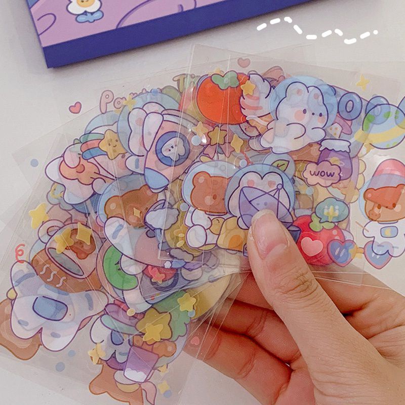 

20 Lembar STAR TRAEL Stiker Deco Waterproof Stiker Hias