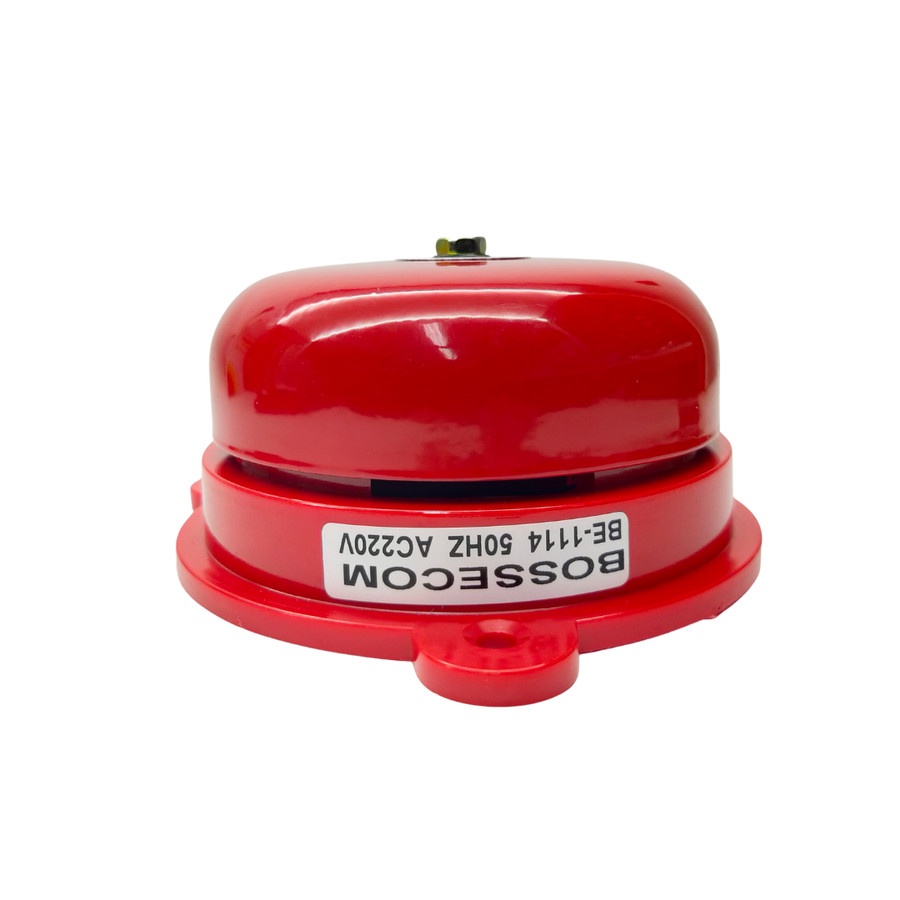 Bel Kring 100mm Bossecom BE1114 Bell Listrik Sekolah Pabrik Fire Alarm Round 220v