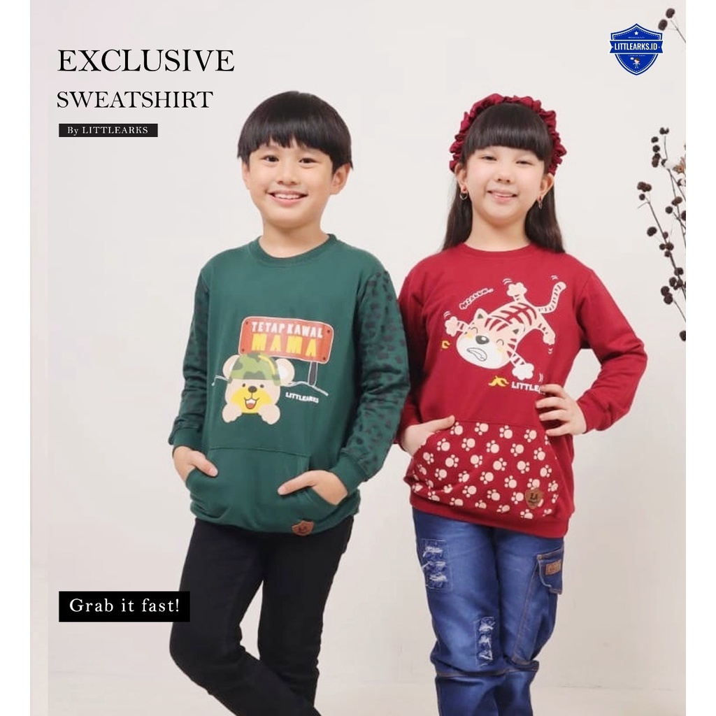 JAKET SWEATER ANAK DENGAN KANTONG USIA 2-10 TAHUN