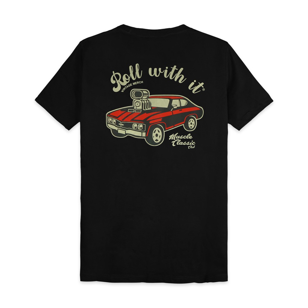 Surfinclo x Roll With It T-shirt Muscle Classic Club Cotton Combed 30s