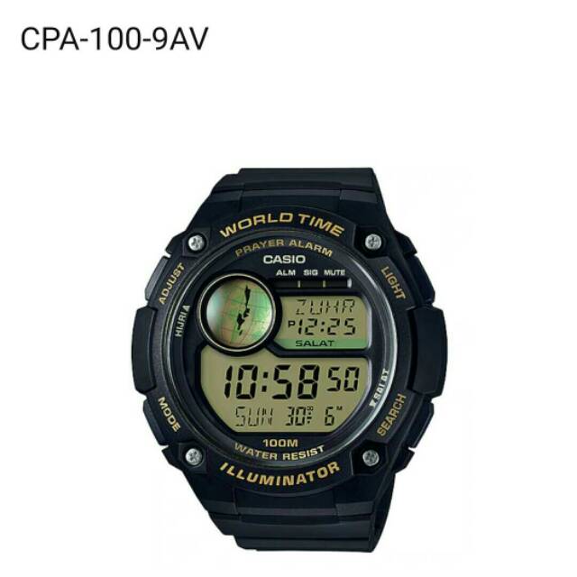 CASIO Prayer Time Watch CPA-100-9AV ORIGINAL