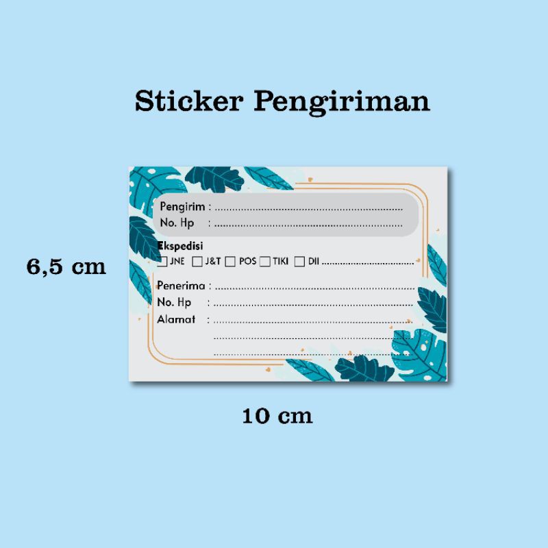 

STICKER PENGIRIMAN OLSHOP MOTIF BUNGA