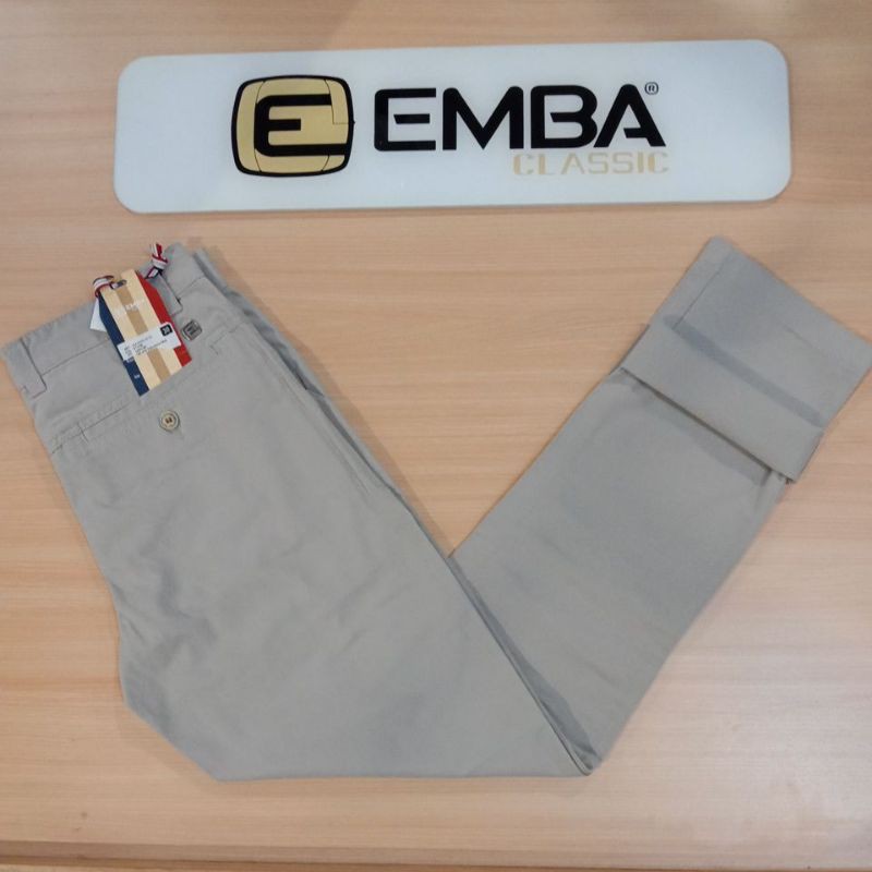 Emba Classic Chinos reguler fit  / Celana Chinos Pria / Ramayana karawang