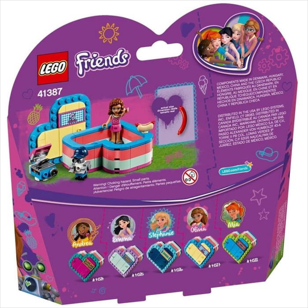 LEGO Friends 41387 Olivia  Summer Heart Box