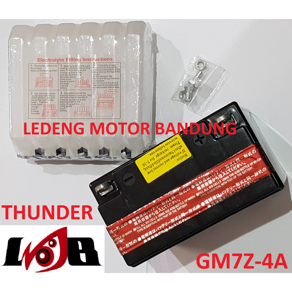 GM7Z-4A Aki Kering Turbo Battery 9 ampere Thunder Bajaj Pulsar