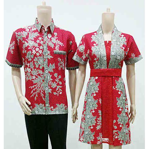 Batik Couple Lengan Pendek  batik jumbo XXL  Baju big size  Baju pasangan  baju seragam